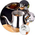 DOITOOL Stainless Steel Oil Strainer Pot, Oil Dispenser with Removable Strainer, Grease Storage Can for Home Kitchen