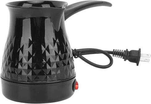 Electric Turkish Coffee Maker, 600ml Portable Stainless Steel Arabic Greek Coffee Pot, Anti-Scald Tea Maker Kettle