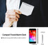 Digital Travel Alarm Clock, Battery Operated, Portable Large Number Display with Temperature, Silver
