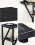 NEFROM Set 2, ET-D-BK2 C-Shaped End Tables, Sofa TV Trays of Small Couch Side Table for Living Room, Bedroom, Bedside