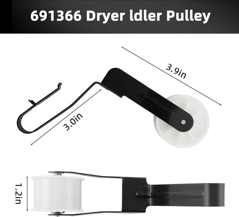 4392065 Dryer Repair Kit 341241 Dryer Belt Replacement for Whirlpool Kenmore Amana Maytag Centennial Dryer Parts