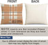 RABUSOFA Outdoor Fall Decor Pillow Covers 18x18 Inch, Waterproof Pumpkin Pillow Cases Set of 4, Thanksgiving