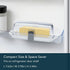 Countertop KITCHENDAO One-handed Airtight Butter Dish with Lid for and Refrigerator Door Shelf, Butter Holder with One