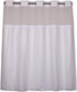 River Dream 2 Pack Snap in Shower Curtain Liner Replacements, 70 x 54, White, with Magnets, Removable Plastic(PEVA)