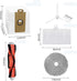 Replacement Parts for Lydsto W Robot Vacuum Cleaner, 1 Main Brush, 3 Filters, 6 Side Brushes, 2 Dust Bags