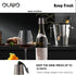Stainless Steel Wine Bottle Stoppers - 6 Pack Plugs with Silicone Toppers, Leak-Proof, Keeps Wine Fresh Accessories