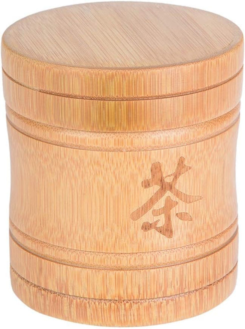 Fdit Tea Jar, Portable Lightweight Organic Container Canister for Tea Storage with Lid