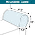 Turquoize Stretch Armrest Covers for Chairs, Set of 2, Brown, Anti-Slip Furniture Protector