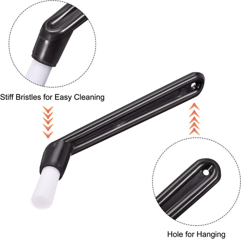 MECCANIXITY Coffee Machine Brush, 5" Length Nylon Head for Cleaning Espresso Machines and Grinders