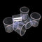 60 Pcs Plastic Graduated Cups, 30ml/1oz Clear Scale Cups with 50 Pcs Wooden Stirring Sticks for Epoxy, Resin, Mixing