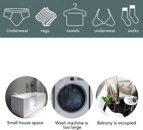 Portable Washing Machine Mini Bucket, Collapsible Travel Washer, 30w Laundry Washing Tool for Hotel Dormitory Home