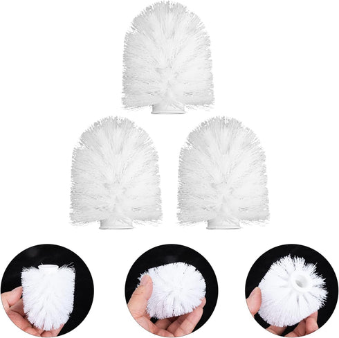 3pcs Plastic Bowl for Tools, Household Replacement Cleaners, Durable Round Scrubber Brush Heads for Home Cleaning System
