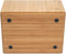 MobileVision Bamboo Bathroom Bin Organizer for Toiletries, Makeup, Brushes, and Cleaning Supplies - 14” x 11” x 6.5”