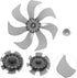 ABOOFAN Floor Fan Blade, Pedestal Fan, Mini Outdoor Fan, Leaves Ceiling Desktop Fan Blade Replacement, Universal Blades