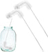 Honeydak 2-Pack 30 Inch Carboy Brush, L-Shape Nylon & Steel for Wine Making & Beer Brewing Glass Cleaning