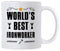 Ironworker Gifts - World's Best Iron Worker 11 Ounce Coffee Mug, Gift Idea for Co-Worker