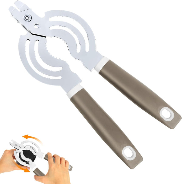 Multifunctional Jar Opener for Seniors, Stainless Steel Easy Twist Bottle Opener for Arthritis