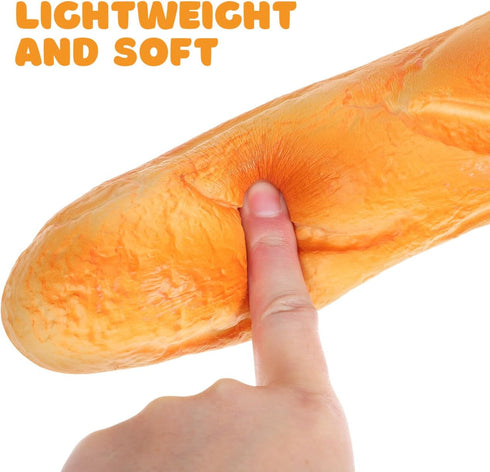 Props(13.78 Inch) IMIKEYA Simulation Food Artificial French Bread Model Decor, Fake Bread Loaf Fake Baguette