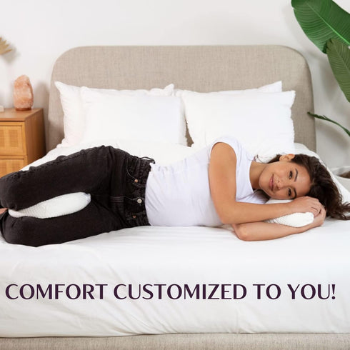 Supportive Full Body Pillow Contours to Body Soft Pillow Extra Long Pillow for Bed All Sleep Positions Pregnancy
