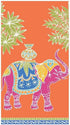 30 Count Caspari Royal Elephant Paper Guest Towel Napkins in Orange