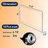 Acrylic Shelf Dividers for Closet Organization, 10pack 8” Tall Clear Plastic Shelf Organizers for Cabinets