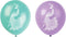 Peacock Latex Balloons - 12 inch (16pcs) Purple and Blue Decorations for Girl Baby Shower or Birthday Party