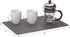 S&T INC. Coffee Mat, Silicone Bar Mat for Coffee Maker and Espresso Machine, 12 x 18 Inches, Grey, 1 Pack.