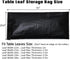 Table Leaf Storage Bag Padded, Heavy Duty Dining Table Leaf Bag, 51 x 24in Extra Thick Flannel Backing Interior/Exterior Dining Table Cover, Scratch Resistant, Fit 50 × 20in Table Leaves