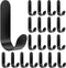 20 PCS Adhesive Towel Hooks, Stainless Steel Self Adhesive Wall Hooks, Heavy Duty Waterproof Rustproof for Bathroom,