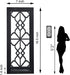 Set 2, Wood Wall Sconce Candle Holder Rustic, Wall-Mount, Farmhouse Hanging Wall Dcor, Carved Wood Frame, Mirrored
