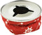 MARINE CITY 304 Grade Stainless Steel Round Windproof Bean Bag Style Ashtray for Cars, Boats, Outdoor (Pack of 1) (RED)