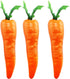 Tegg Artificial Carrot 3PCS Simulation Carrots Artificial Vegetables for Party Home Kitchen