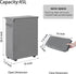 45L Chrislley Slim Laundry Hamper with Wheels, Narrow Rolling Laundry Basket with Lid, Foldable Dirty Clothes Hamper