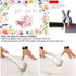 115 Pcs Let's Par Tea Party Supplies, 5x3 FT Floral Tea Time Photography Backdrop, Arch Garland Kit