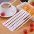 MFJUNS 200pcs 5.5" Individually Wrapped Coffee Stirrers Wood - Coffee Stir Sticks, Round End Disposable coffee stirrer