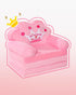1-3, MOONBEEKI Kids Couch Fold Out, Foldable Princess Chair for Toddlers Kids Furniture for Playroom, Gift for Birthday