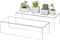 Sezanrpt Acrylic Shelf Riser 12x4.7x3 pack of 2, Desktop Rectangular Acrylic Tray