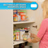 Ontel Smart Spin Rotating Refrigerator Organizer, Lazy Susan for Spice Rack, Condiment Organizer, Clear Storage