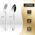 12 Pieces Spoons and Forks Set,Food Grade Stainless Steel Flatware Cutlery Set,6 Forks(6.8 inch) and 6 Spoons(6.6inch) Silverware Set for Home,Kitchen,Restaurant-Mirror Polished & Dishwasher Safe by ITITT