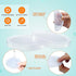 32 Pack Lids for Oui Yogurt Jars- for Oui Lids for Yogurt Jars Sealed against Leaks Clear Plastic Yogurt Container Lids