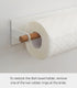 Yamazaki Home Tosca Magnetic Kitchen Towel Holder - Steel & Wood Design