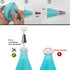 Piping Bags and Tips Set - Reusable Frosting Piping Kit for Baking with Silicone Rings, Cake Decorating Tools