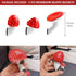 3 PCS Mushroom Refrigerator Magnets, Cute Fairy Tale Red Mushroom Stickers for Home Office Creative Decor