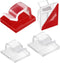 Maitys 60 Pieces Christmas Cable Clips, Heavy Duty Hooks for Outdoor Light Clips with Adhesive Strips