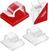 Maitys 60 Pieces Christmas Cable Clips, Heavy Duty Hooks for Outdoor Light Clips with Adhesive Strips
