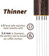 Espresso Coffee Stirrer 5 Needles 0.4mm Distribution Tools with Natural Wood Handle and Stand