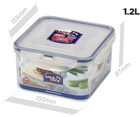 40.58oz 5.07cup Lock & Lock Square Plastic Food Container with Special Tray for Tofu /