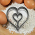 Kitchen Supply Rosette Mold for Scandinavian Cookies - Achappams, Buñuelos Rosette Iron (Heart) for Baking