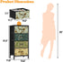 Furnulem 4 Drawer Dresser, Vertical Nightstand for Kids and Adults, Fabric Chest of Drawers for Storage