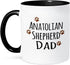 3dRose Anatolian Shepherd Dog Dad Mug, 11 oz, Black